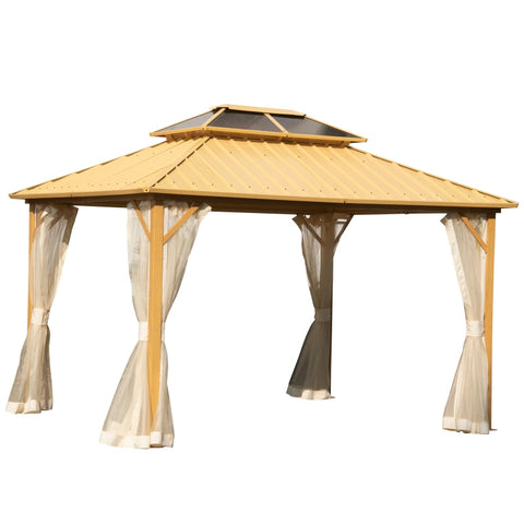 Rootz Gazebo - Garden Gazebo - Pavillon - Garden Pavillon - 3.65 x 2.99 x 2.84 m