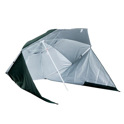 Rootz Umbrella - Sun Umbrella - Beach Umbrella - All-weather Umbrella - 2 In 1 Parasol - Dark Green