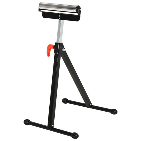 Rootz Roller Stand - Roller Support - Adjustable Roller Stand - Auxiliary Stand - Support Stand - Metal - Black - 44 X 50 X 68-110 cm