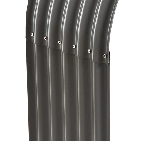 Rootz Brandhoutrek - Brandhoutstandaard - Houtopslag - Brandhoutschuilplaats - Houtopslagstandaard - Brandhouthouder - Grijs - 212 x 46 x 112 cm