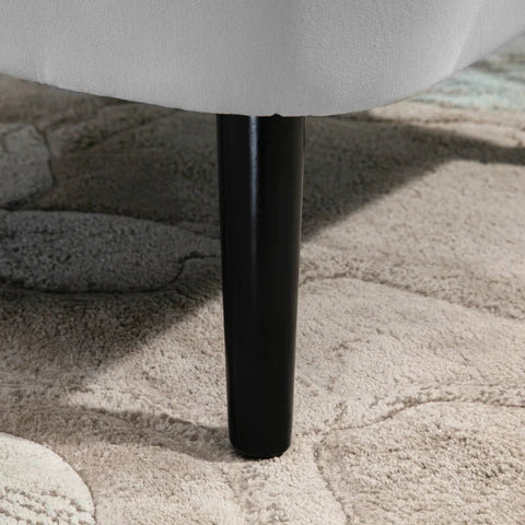 Rootz Armchair - Upholstered Armchair - Elegant Retro Chair - Living Room - Bedroom - Polyester - Foam - Grey - 72.5x78.5x91.5 cm