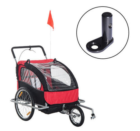 Rootz Replacement Hitch Trailer - Bike Trailer - Hitch Coupler - Carbon Steel - Black