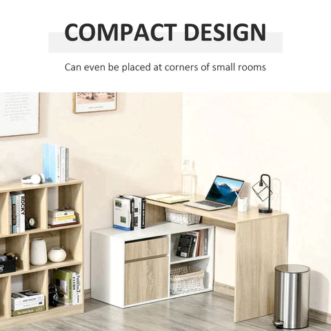 Rootz L-förmiger Schreibtisch – Computertisch – Eckschreibtisch – Büroschreibtisch – Computertisch – cm x 92 cm x 75,5 cm