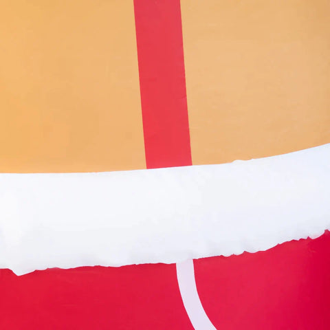 Rootz Christmas Decorations - Gingerbread Man Candy Cane - Inflatable Large Includes Blower - Brown - 175 x 82 x 238 cm