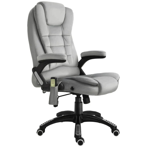 Rootz Office Chair - Massage Chair - Gaming Chair - Executive Chair - Ergonomic Swivel Chair - Height-adjustable - Grey
