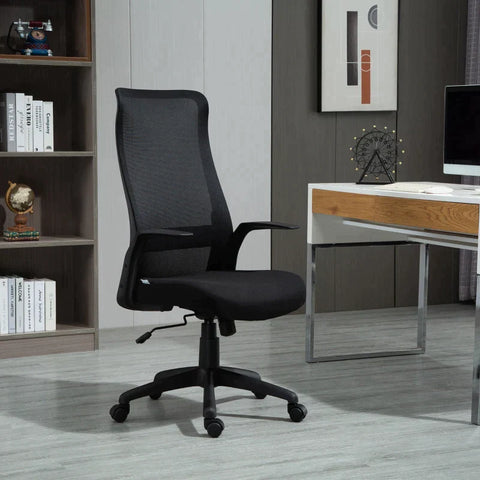 Rootz Office Chair - Gaming Chair - Swivel Chair - Computer Chair - Black - 62 x 62 x 113-122 cm