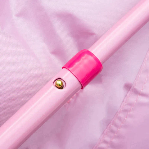 Rootz Moonchair - Children's Camping Chair - Baby Moon Chair - Kid's Folding Chair - Indoor And Outdoor - Easy To Carry For Toddler Girls Boys - Steel - Pink - Ø50 x 49H cm