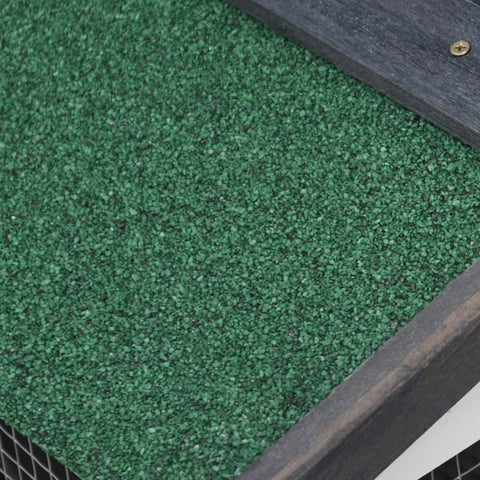 Rootz Kleintierstall – Kaninchenstall – Haustierhaus – Hasenstall – Käfig klein – Tierlebensraum – Holz – Weiß/Grün