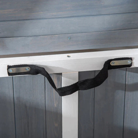 Rootz Hondenkennel - Houten Hondenhok - Hondenhok - Hondenkooi - Knaagdierhuis - Transportbox - Transportkooi - Met Venster - Grijs - 84,5 x 51,4 x 61 cm