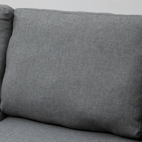 Rootz Corner Sofa - Corner Sofa With Sleeping Function - Sofa Bed - 3-seater Sofa - Polyester - Foam - PP Plastic - Light Grey - 211.5 cm x 146 cm x 85 cm