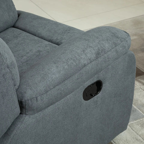 Rootz Armchair - Relax Chair - Recliner - Sofa Lounger - Single Sofa Lounger - TV Armchair - Grey - 97 x 96 x 105.5 cm