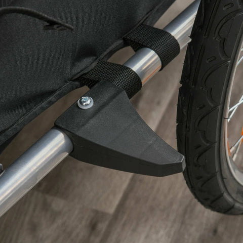 Rootz Bike Trailer - Children's Trailer - Child Bike Trailer - Foldable Bike Trailer - 360° Rotatable - Rain Cover - Red/Black - 160 x 84 x 106 cm