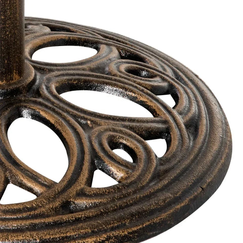 Rootz Parasol Stand - Parasol Weight - Weight Plate - Umbrella Base - Parasol Base Stand - Bronze - Ø45 x 33.5H cm