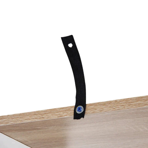 Rootz Bookcase - S Shape Bookcase - 5-Tier - Brown/White - 60cm x 24cm x 184.5cm