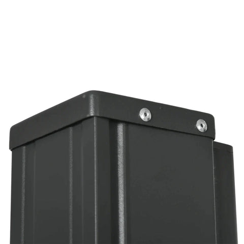 Rootz Side Awning - Privacy Screen - Horizontally Extendable - Weatherproof - Printed On Both Sides - Blue + White - 300 x 8.5 x 160 cm