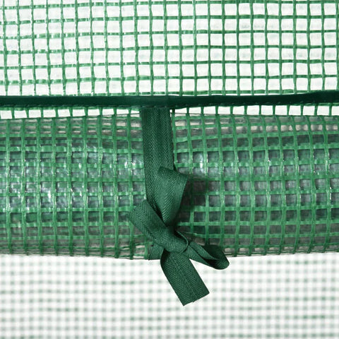 Rootz Greenhouse - Mini Greenhouse - Cultivation Greenhouse - With Foil Cover - And 3 Shelves - Shelves Rolling Door - Vegetable Bed - Green - 69 x 49 x 125 cm