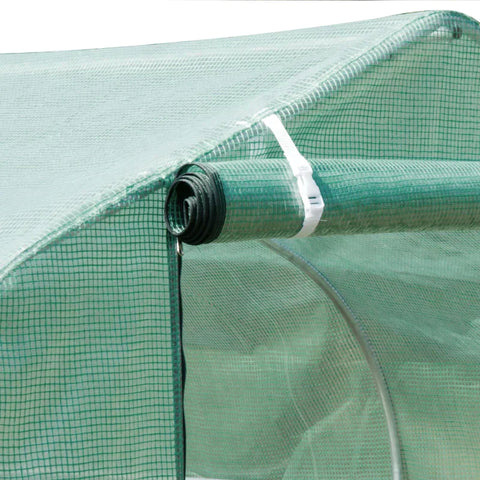 Rootz Greenhouse - Walk-in Greenhouse - Cold Frame - Poly Tunnel - Frost Protection - Dark Green - 3L X 2W X 2H M
