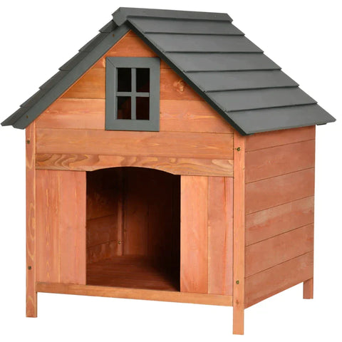 Rootz Hondenkennel - Hondenhok - Houten Hondenhol - Wintervast - Groot Hondenhok - 81,3 x 91,5 x 98,5 cm