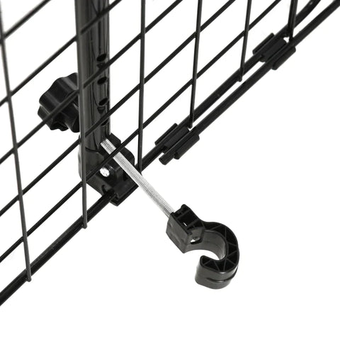 Rootz Dog Guard - Car Universal - Adjustable Trunk Grid Divider - Metal - Black - (91-152) x 30 cm