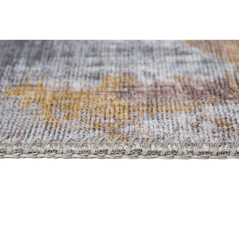 Rootz Carpet - Rug - Easy-care - Short Pile Rug - Indoor And Outdoor - Home - Living Room - Grey/Yellow - 290 x 200 x 0.7 cm