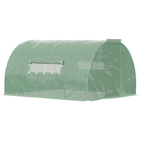 Rootz Greenhouse - Foliekas - Tunnelkas - Kas Plantenhuis - Groen - 381 x 292 x 197 cm