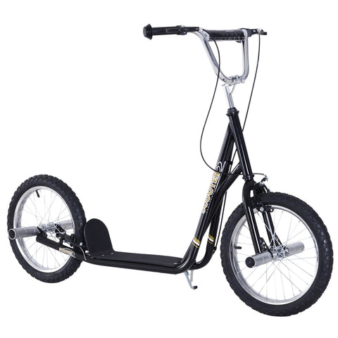 Rootz Kids Scooter - Kick Scooter - City Scooter - Height Adjustable - Black - 143 x 58 x 92-100 cm