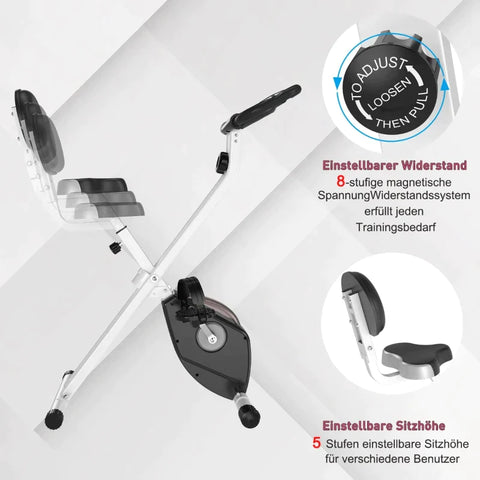 Rootz Manual Bicycle Trainer - Exercise Bike -  Magnetic Training Xbike - Training Xbike - Black/Gray - 43 x 97 x 109 cm