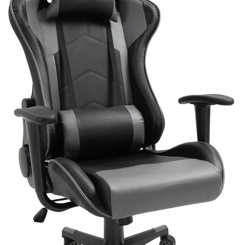 Rootz Ergonomische Bureaustoel - Gamingstoel - Draaistoel - Kunstleer - Schuim - Zwart - 67,5 x 74x 126-136 cm