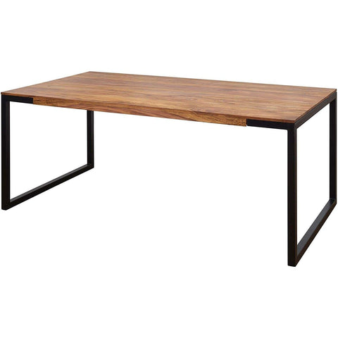 Rootz Eetkamertafel - Houten Tafel Met Metalen Poten - Boomstamtafel - Eettafel - 190 x 100 x 76 cm