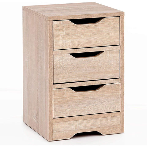 Rootz Bedside Table - Wooden Cabinet - Sanoma - 31 x 49 x 31 cm