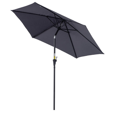 Rootz Parasol - Sun umbrella - Patio Umbrella - Parasol umbrella - Metal/Polyester - Grey