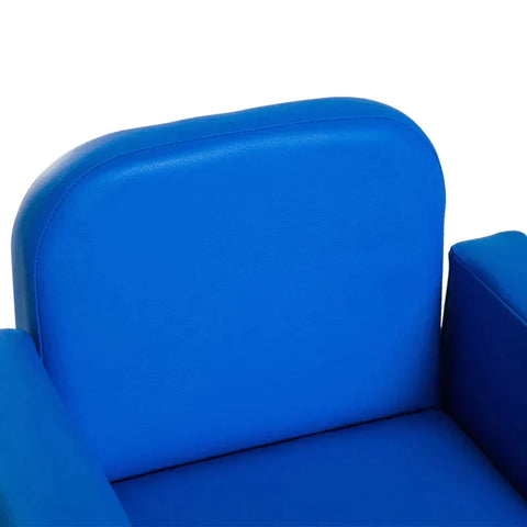 Rootz 2-in-1 Kindersofa - Tisch- und Stuhlset - Multifunktional für Kinder - Kindercouch - Kindersessel - Minisofa - Blau