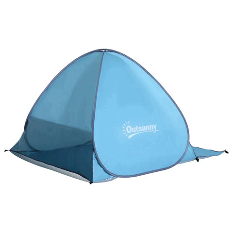 Rootz Pop-up Tent - Beach Shelter Tent - Throw Tent - Tent - Blue - 200 X 150 X 119 Cm