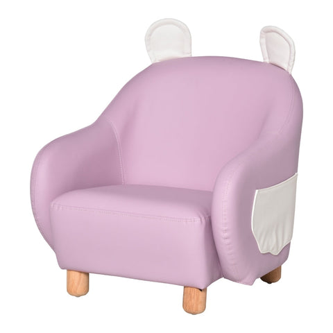 Rootz Kindersessel - Kindersofa - Minisofa - Tierohrsessel - Rosa