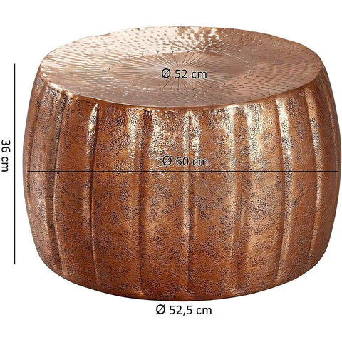 Rootz Aluminium Salontafel - Moderne loungetafel - Koper - 60 x 36 x 60 cm