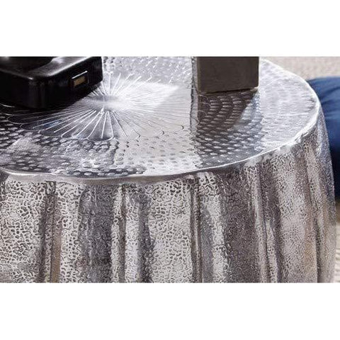 Rootz Aluminum Coffee Table - Modern Living Room Table - 60 x 36 x 60 cm