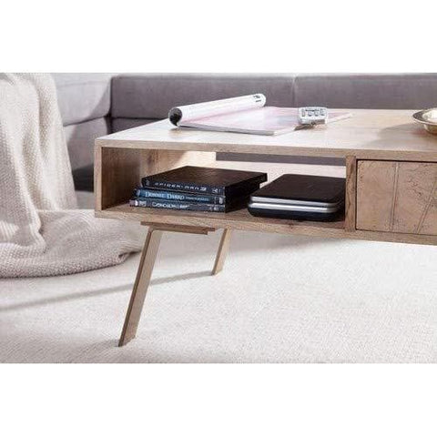 Rootz Salontafel Hout - Houten Salontafels - Woonkamertafel - 95 x 42 x 50 cm