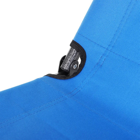 Rootz Sonnenliege – Gartenliege – Strandliege – Entspannungsliege – klappbar – Metall + Oxford-Stoff – Blau – 135 x 60 x 89 cm