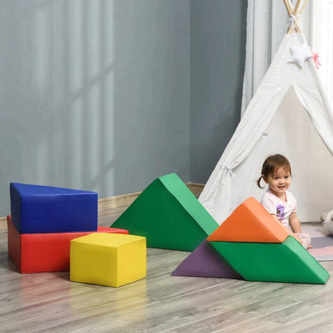 Rootz Soft Play Set - Building Block Set - Tangram Laying Game - Foam Building Blocks - Building Toys