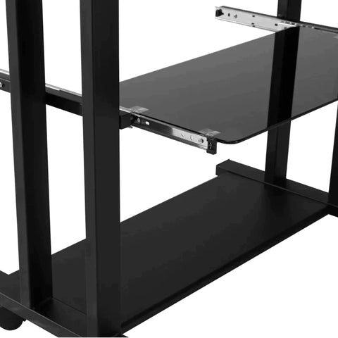 Rootz Computer Desk - Gaming Table - Gaming Desk - Desk - With Keyboard Shelf - 80 Cm X 51 Cm X 83 Cm