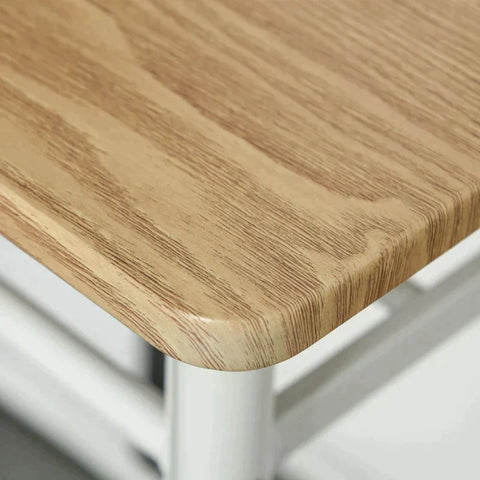 Rootz Chair Table Set - Bar Chair Table Set - Dining Kitchen Set - 3-piece Dining Kitchen Set - 80 cm x 50 cm x 90 cm