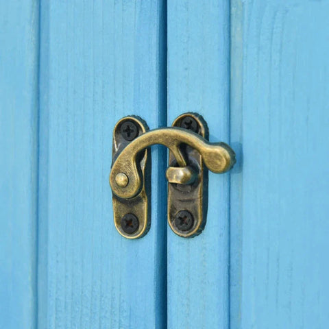 Rootz Tuinberging - Tuinschuur - Gereedschapsschuur - Gereedschapsschuur - Hout - Hemelsblauw - 130 x 54,5 x 180 cm