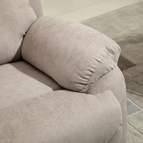 Rootz Sessel – Relaxsessel – Liegestuhl – Sofaliege – Einzelsofaliege – TV-Sessel – Beige – 97 x 96 x 105,5 cm