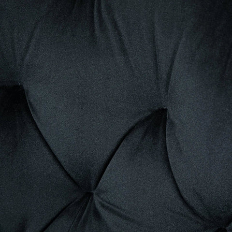 Rootz Sessel – Bürosessel – Ergonomischer Stuhl – Schaumstoff – Metall – Samtiges Polyester – Schwarz – 60 cm x 61 cm x 91 cm