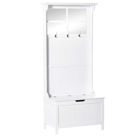 Rootz Kapstok - Kapstokstandaard - Kapstok - Kledingkast - Borstbank - Wit