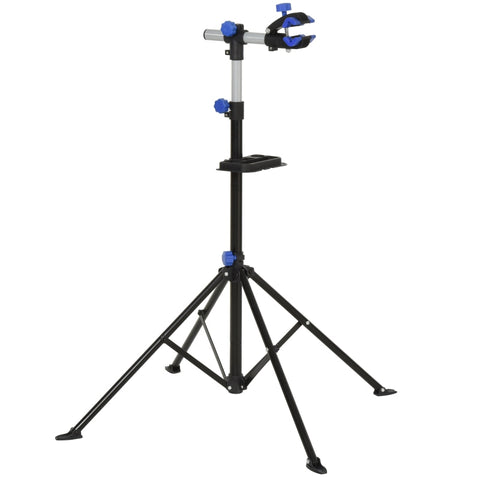 Rootz Bike Repair Stand - Bicycle Assembly Stand - Centering Stand - Bicycle Stand - Black - 144x144x117-170 cm