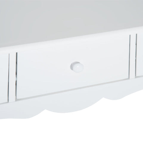 Rootz Console Tafel - Bijzettafel - Decoratieve Tafel - Console Ladetafel - MDF - Wit - 100 x 32 x 85 cm