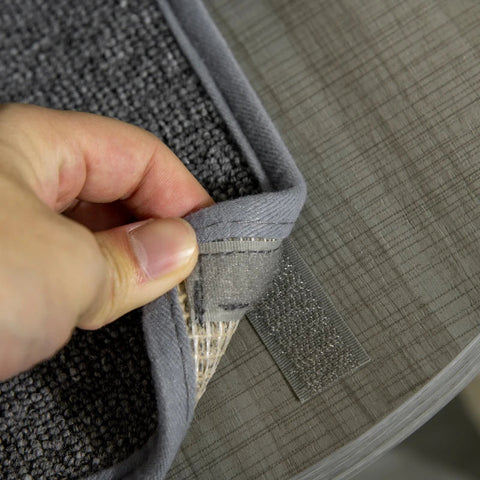 Rootz Scratching Post With Hammock - Incl. Ceiling Tensioner - Ceiling Height - Gray + Creamy White - 40 cm x 40 mx 250 cm