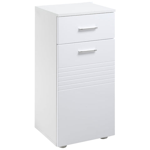 Rootz Badezimmerschrank – Badezimmer-Waschtischunterschrank – 2 Ebenen und 1 Schublade – wasserabweisende Oberfläche – 35 cm x 30 cm x 77,5 cm