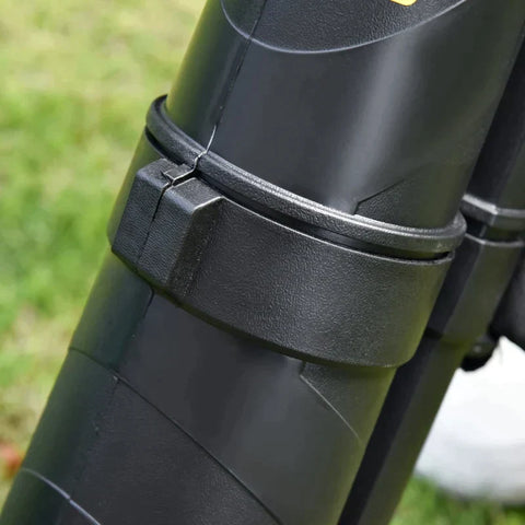 Elektrischer Laubsauger von Rootz – 3-in-1-Elektro-Laubsauger – Elektrischer Laubbläser – Garten-Laubbläser – Fangsack – Rot/Schwarz – 118 x 17 x 29 cm